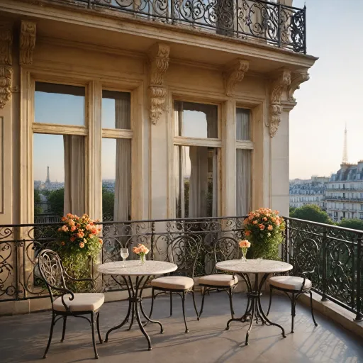 Elegant hotels in Paris with Eiffel Tower views and private balconies